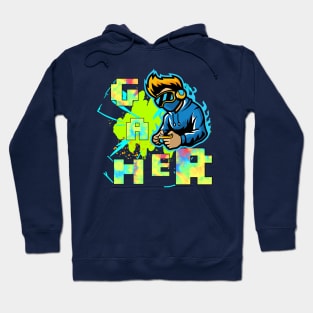 Colorful Neon Gamer Hoodie